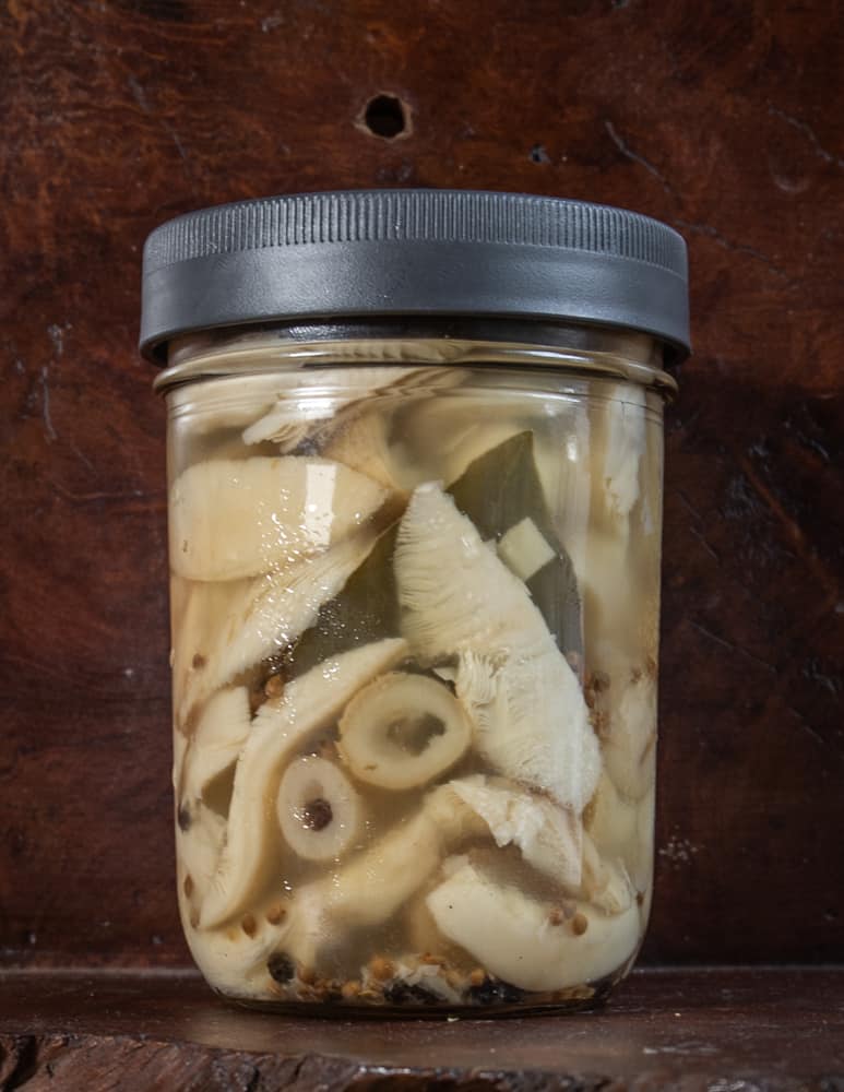 Japanese-inspired Amanita muscaria pickles