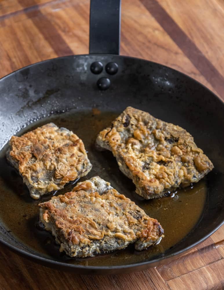 Chicken fried boneless venison ribs