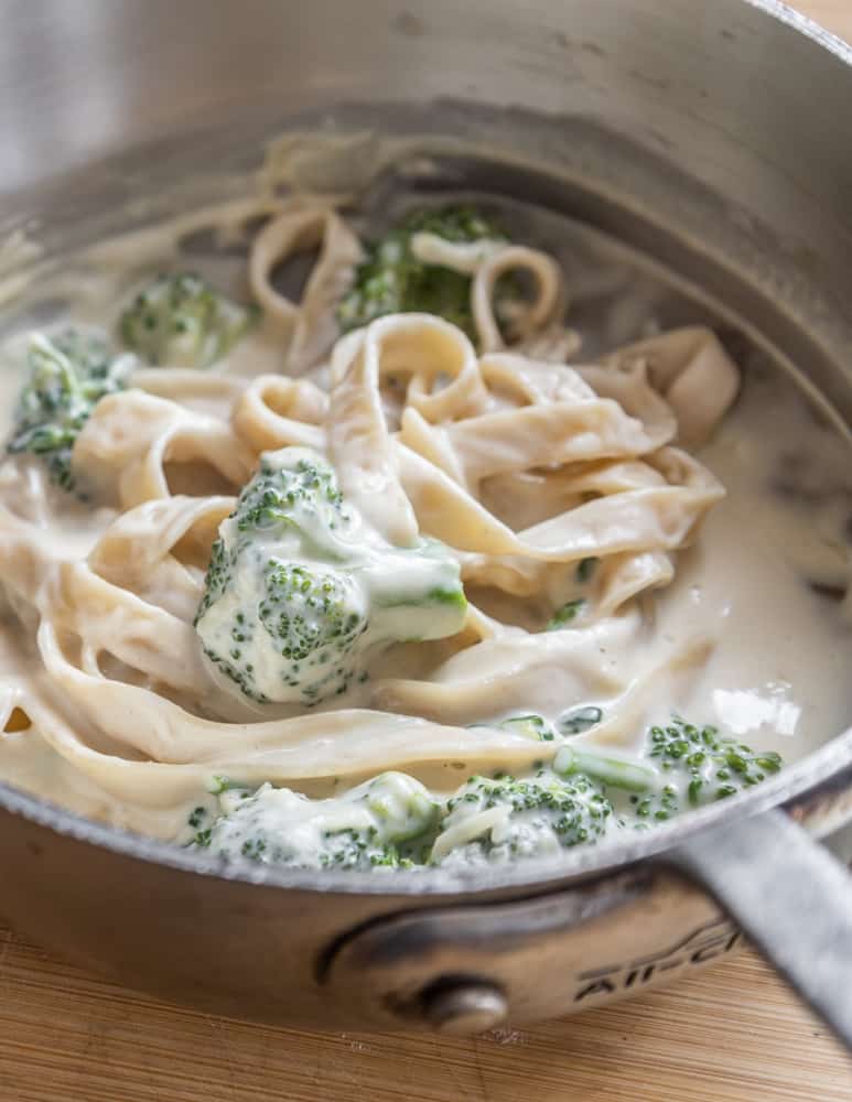 Puffball mushroom alfredo sauce