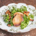 Sauteed porcini and chanterelles with Chickweed