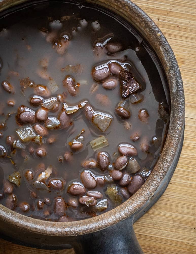 Tepary Beans de la Olla with Sweetfern