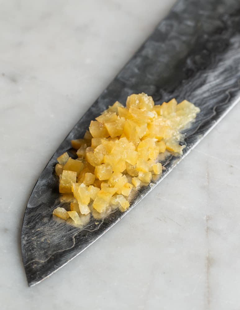 Diced fermented lemons