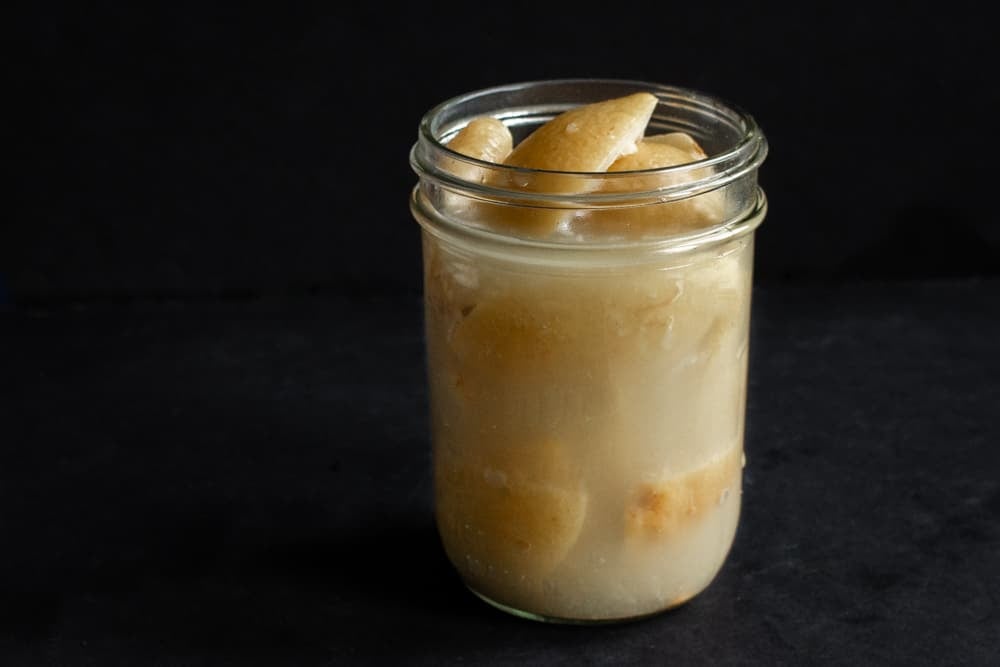 Fermented Lemons in brine in a jar