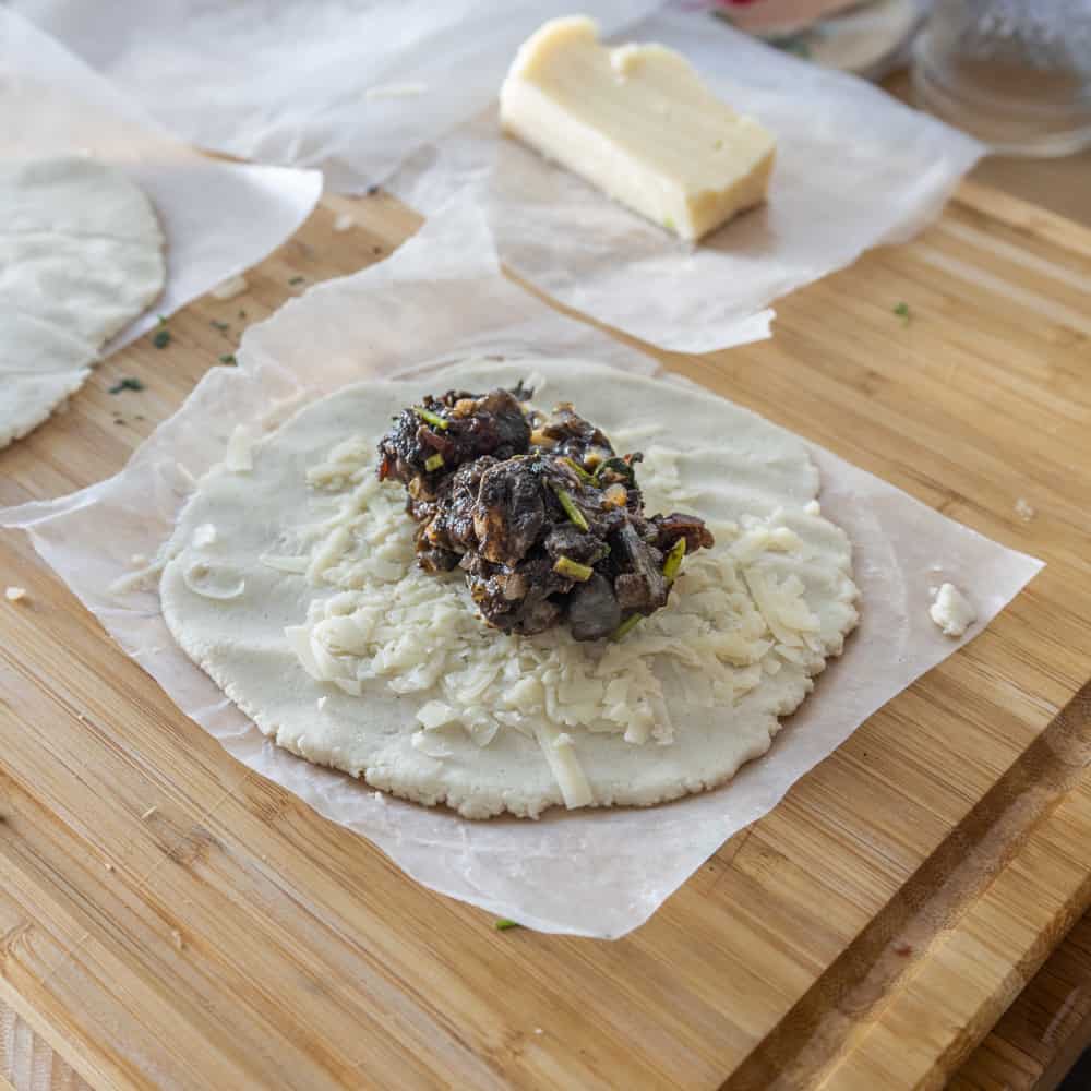 Making Huitlacoche quesadillas