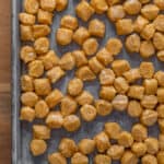 Sweet potato or squash gnocchi after cooking