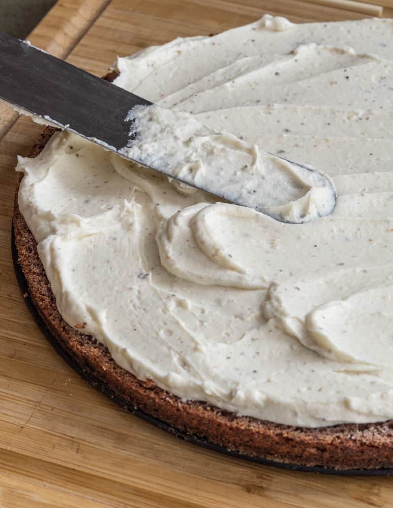 Spicebush cream cheese frosting