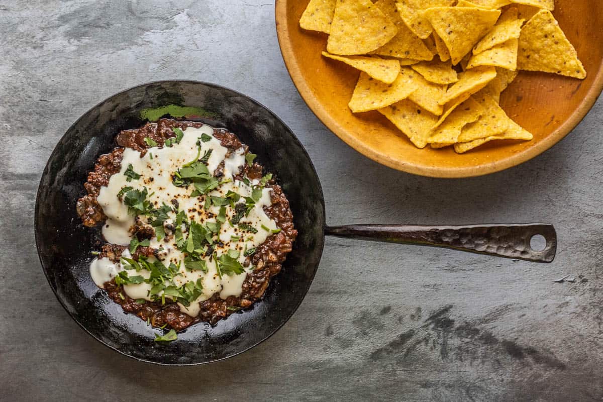 Choriqeuso Dip with Mushrooms - FORAGER | CHEF