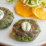 Wild fennel frond cakes recipe