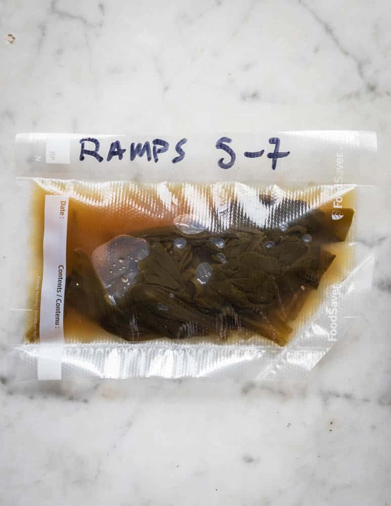 fermented ramp leaves (Черемша) vacuum sealed 