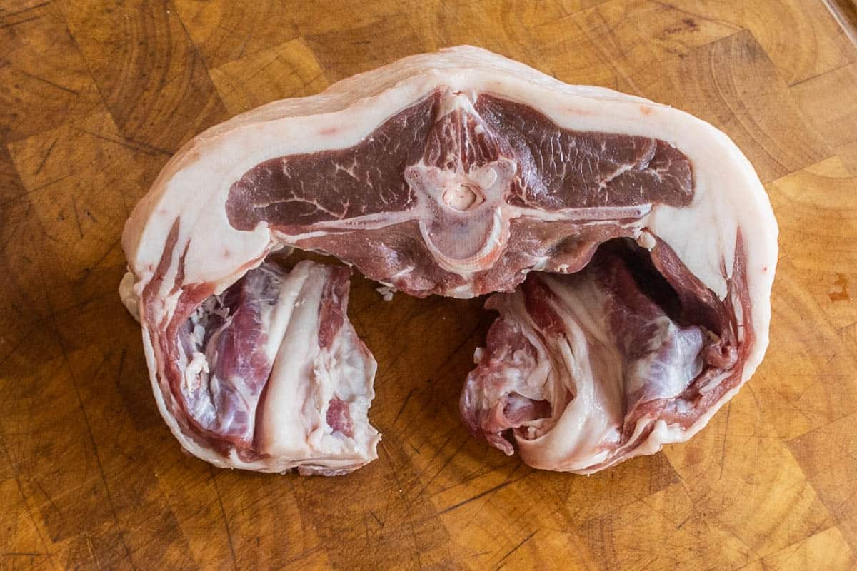 a goat saddle roast 