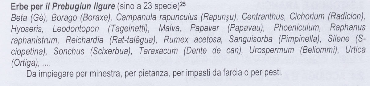 a description of Italian preboggion from a book 