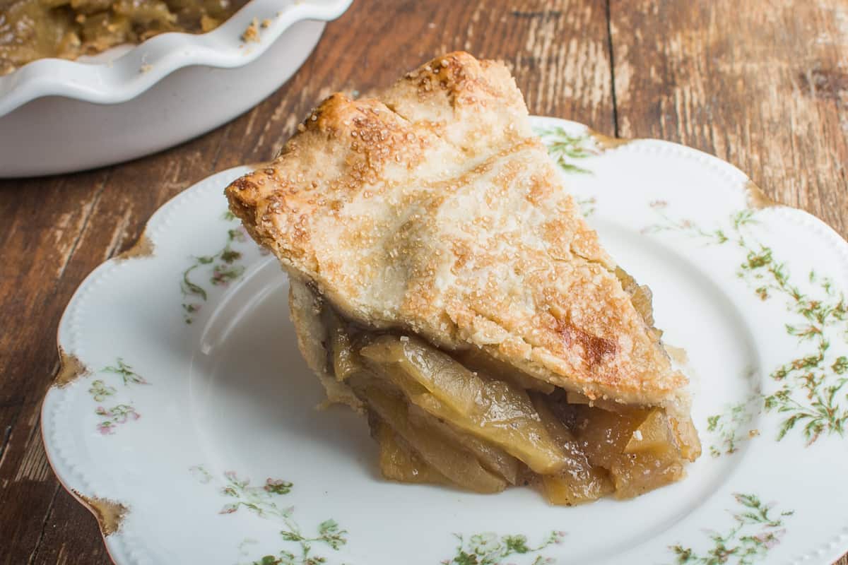 Green pumpkin mock apple pie