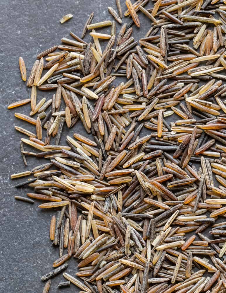Parched or natural wild rice 