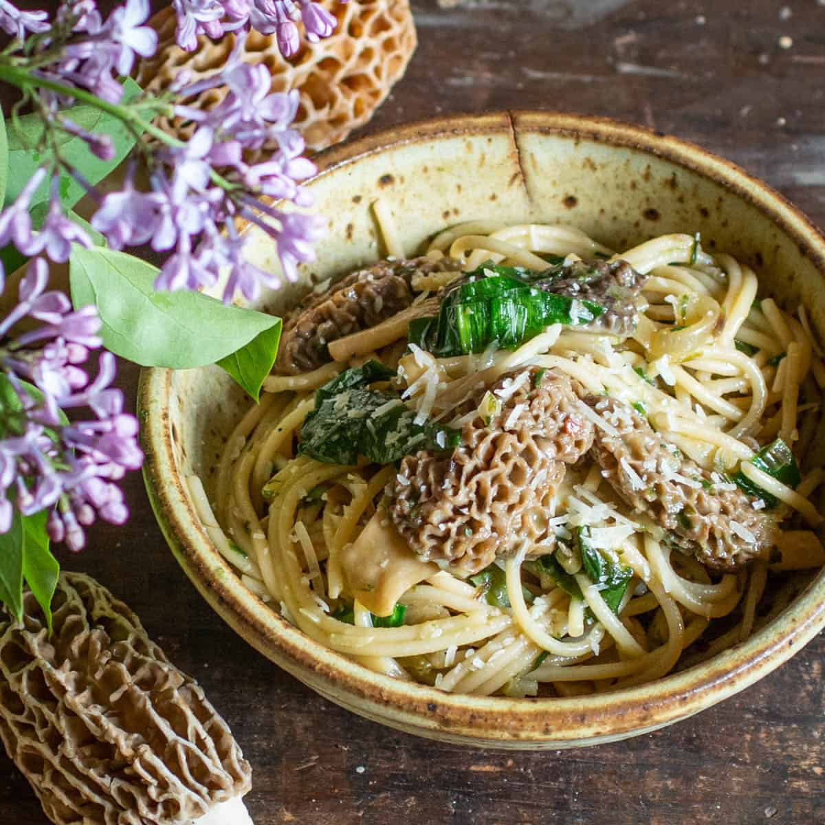 Ramp and Morel Spaghetti