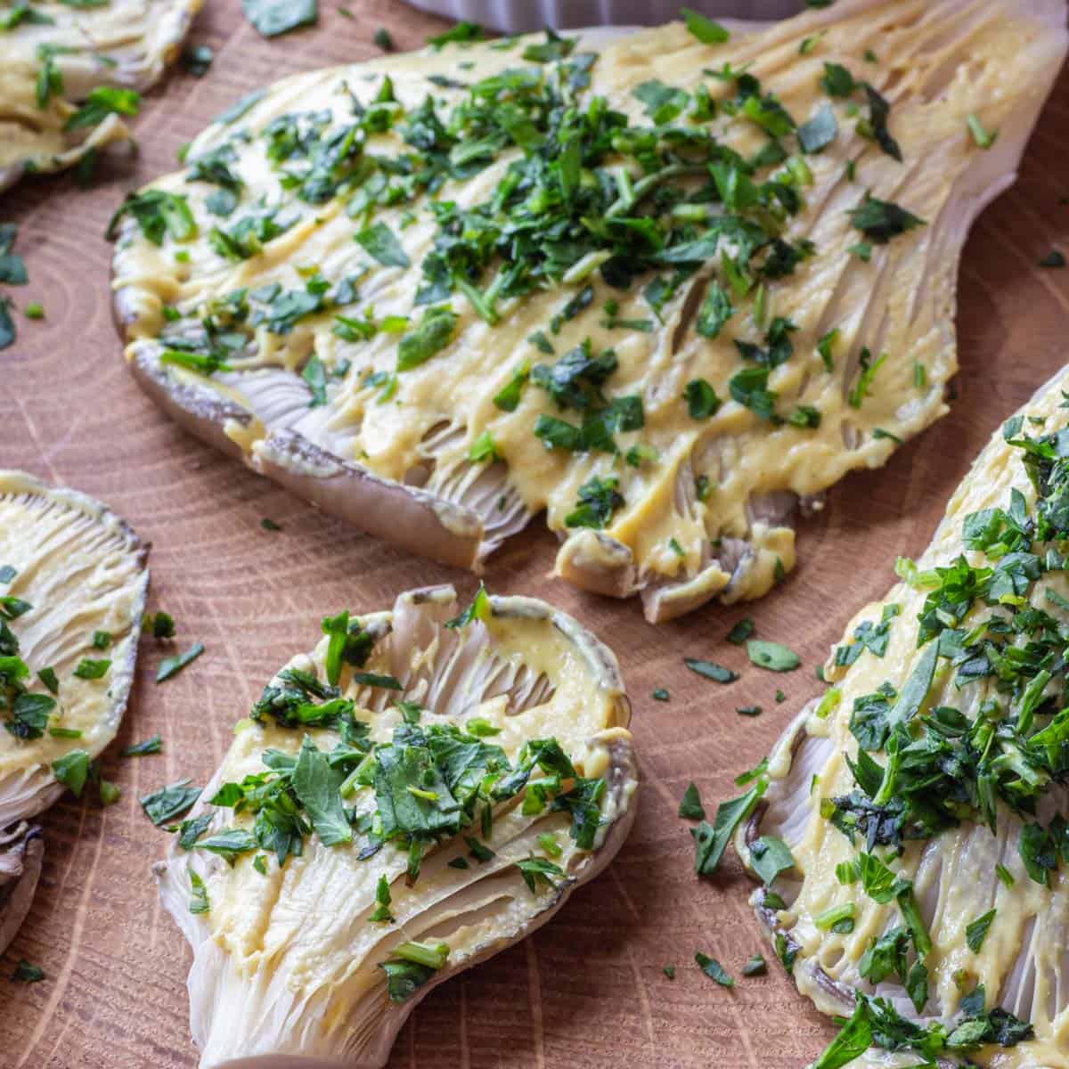 Pan Fried Oyster Mushrooms - The Sophisticated Caveman