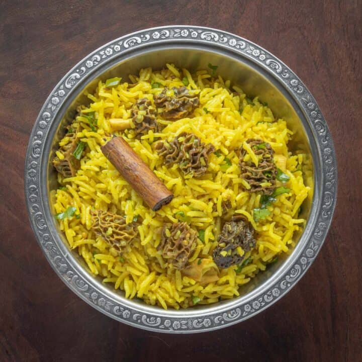 Indian Mushroom Rice (Pilau) -Forager | Chef