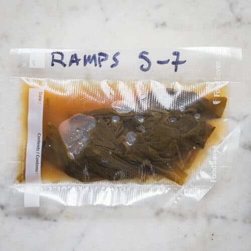 Brine Fermented Ramps - Forager | Chef