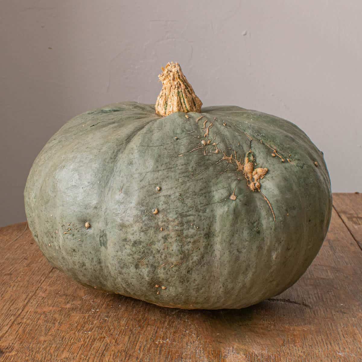 kabocha squash on a table 