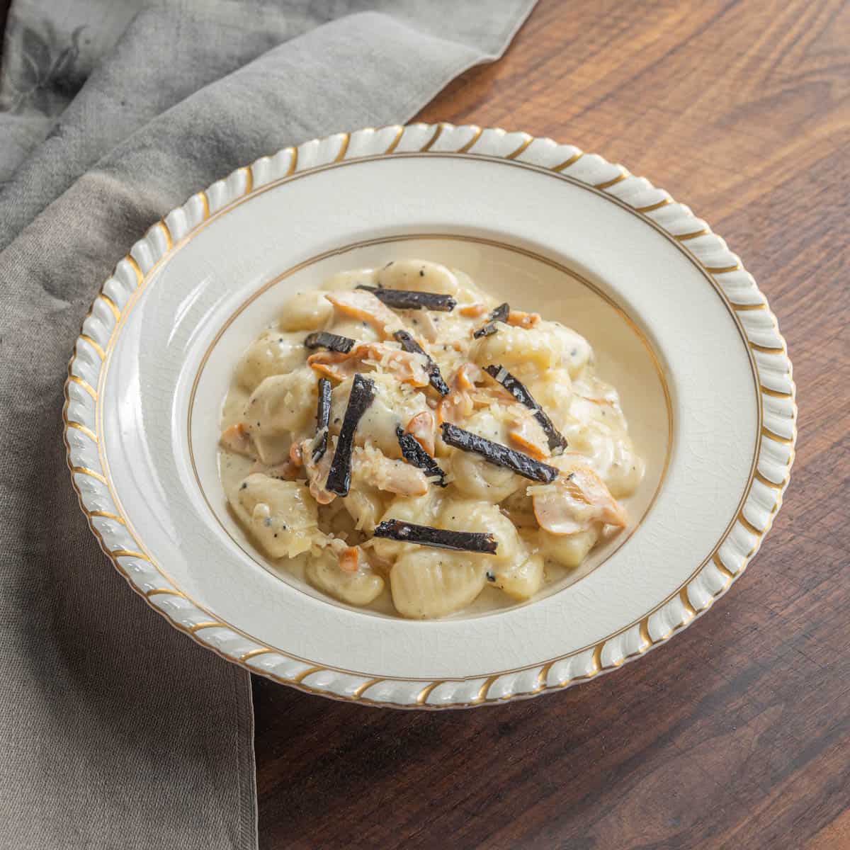 Gnocchi with Truffle Parmesan Sauce