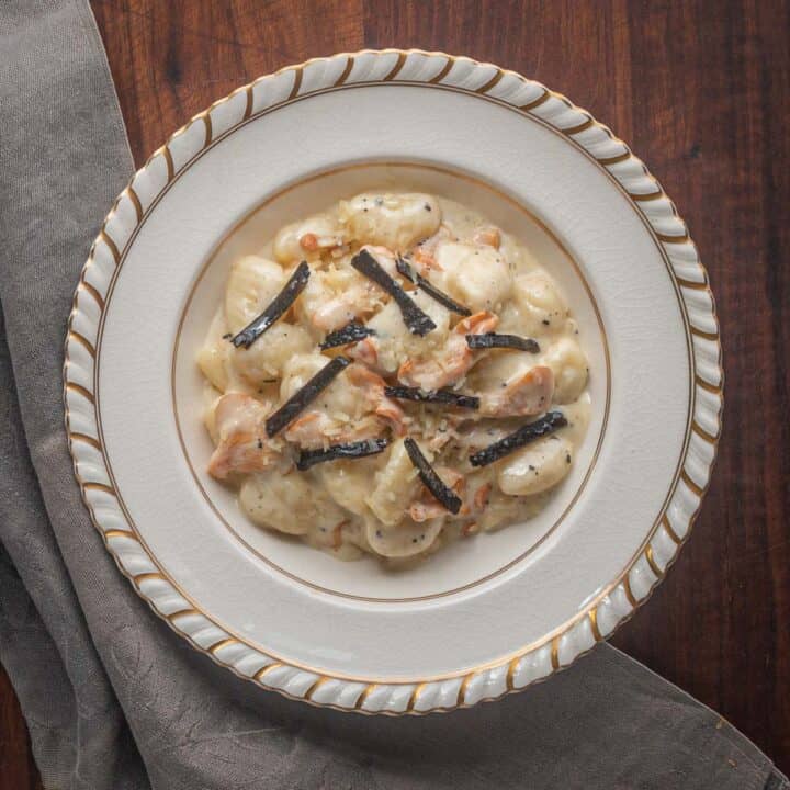 Creamy Black Truffle Gnocchi with Mushrooms Forager Chef