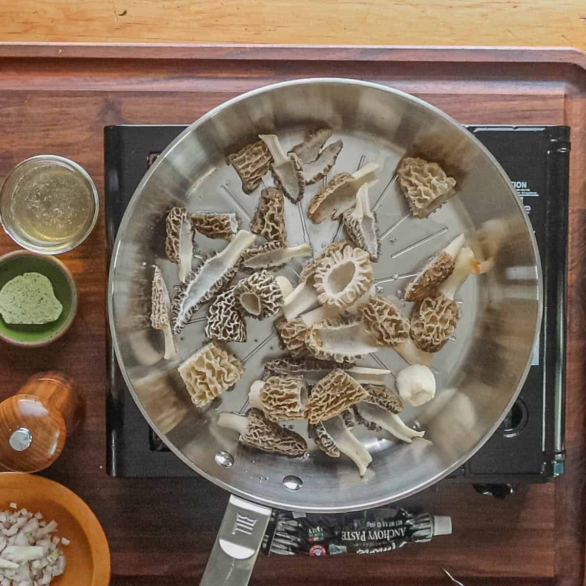 Ramp and Morel Mushroom Spaghetti Recipe Forager Chef