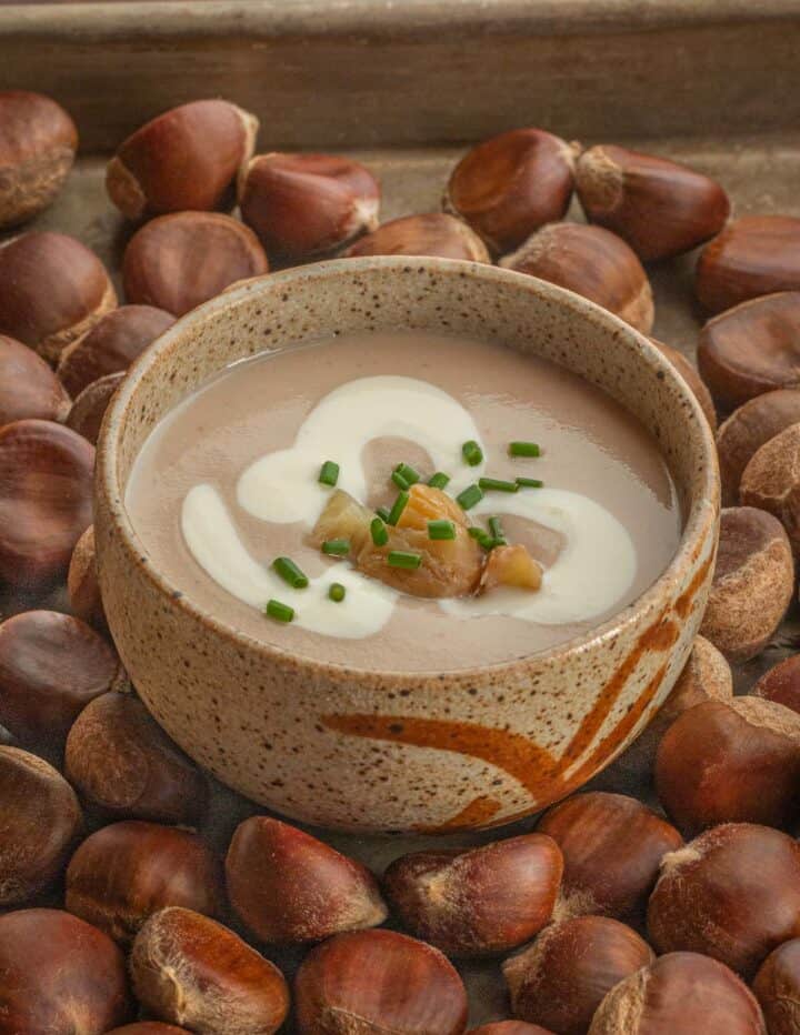 French Cream of Chestnut Soup (Potage aux Marrons)