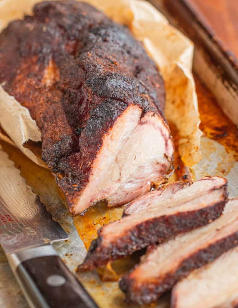 Smoked Pork Brisket with Mustard BBQ Sauce - Forager | Chef