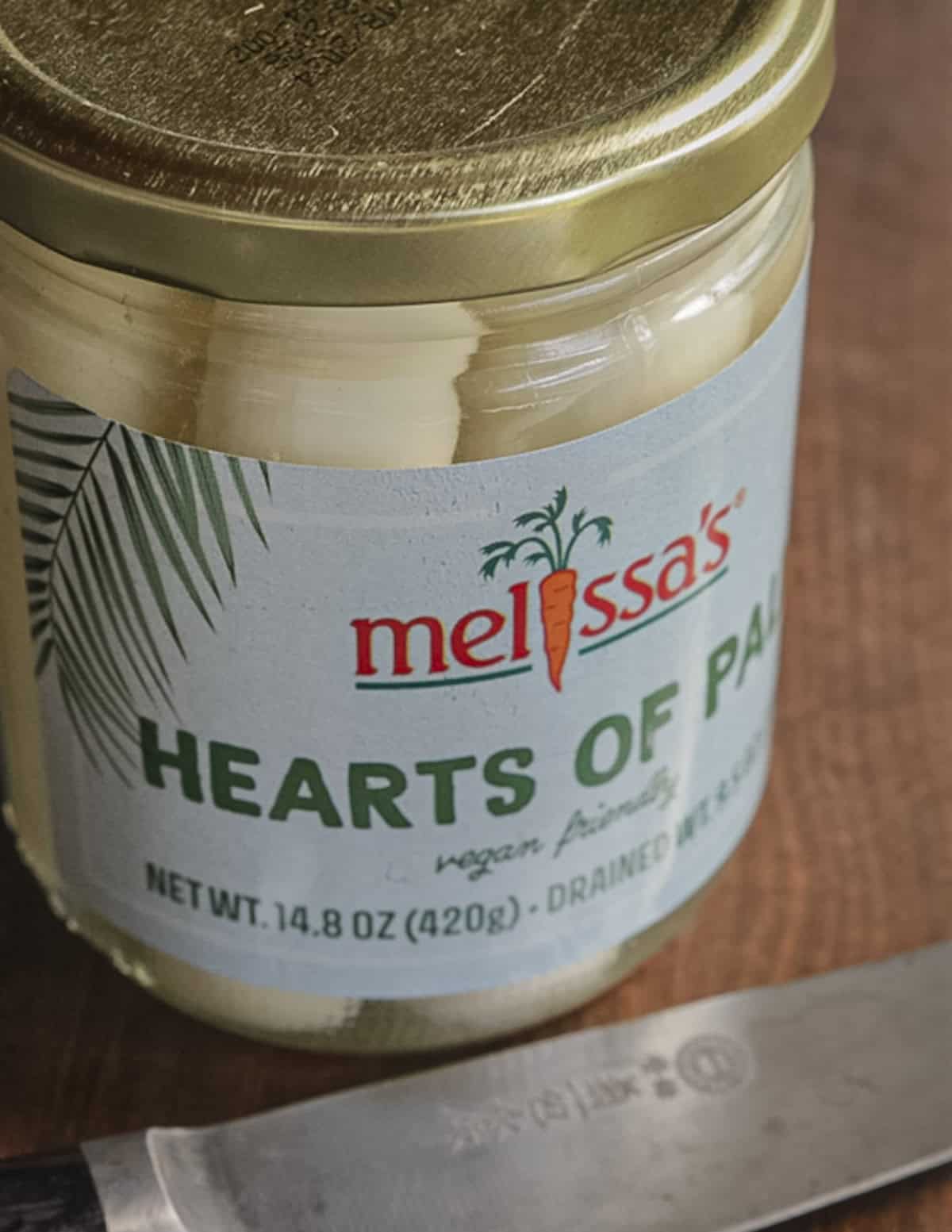 Hearts of palm in a jar. 