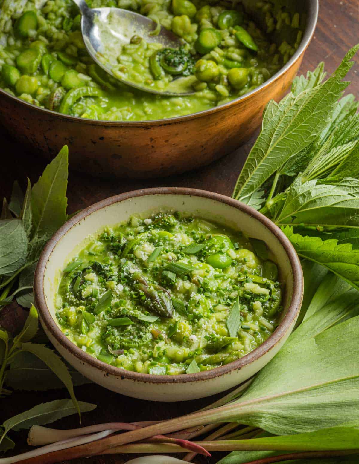Spring Green Risotto Flavour Spring Vegetable Risotto Verde (Primavera) - Forager | Chef